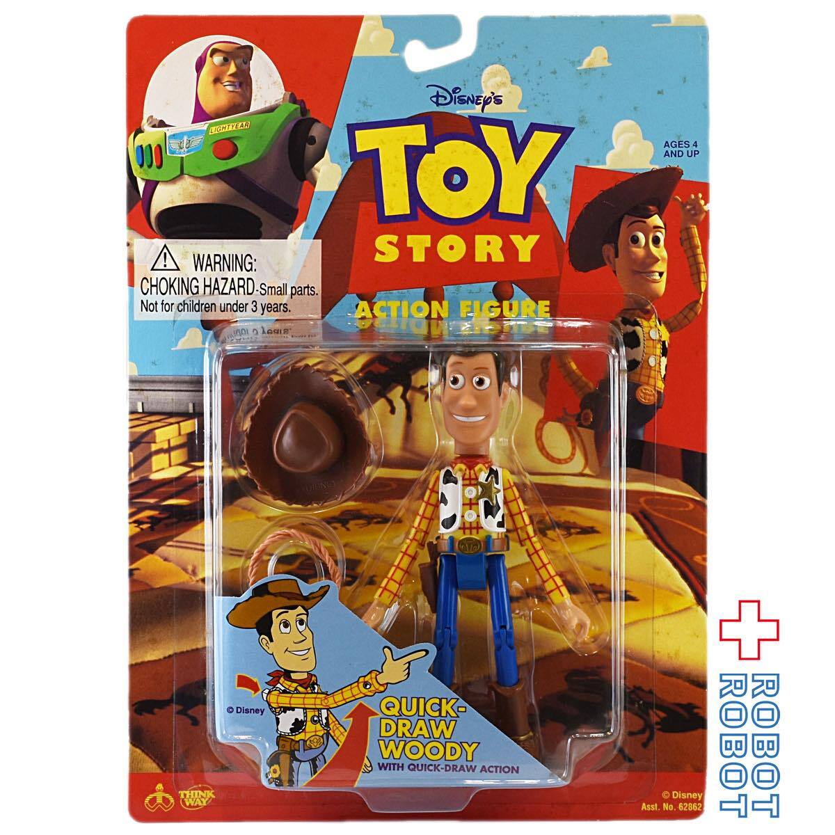 トイストーリー ウッディー フィギュア thinkway 20th Woody シンクウェイ トイ・ストーリー クイックドロー・ウッディ フィギュア