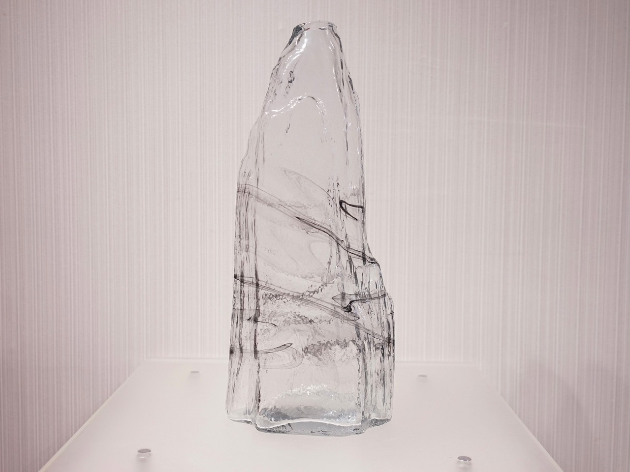 フラワーベース ガラス 花瓶 造花付き モダン 北欧 オブジェ 小物 モデルルーム 展示品