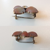 アンティークジュエリー サフィレット すみれ ブローチ【クリア】