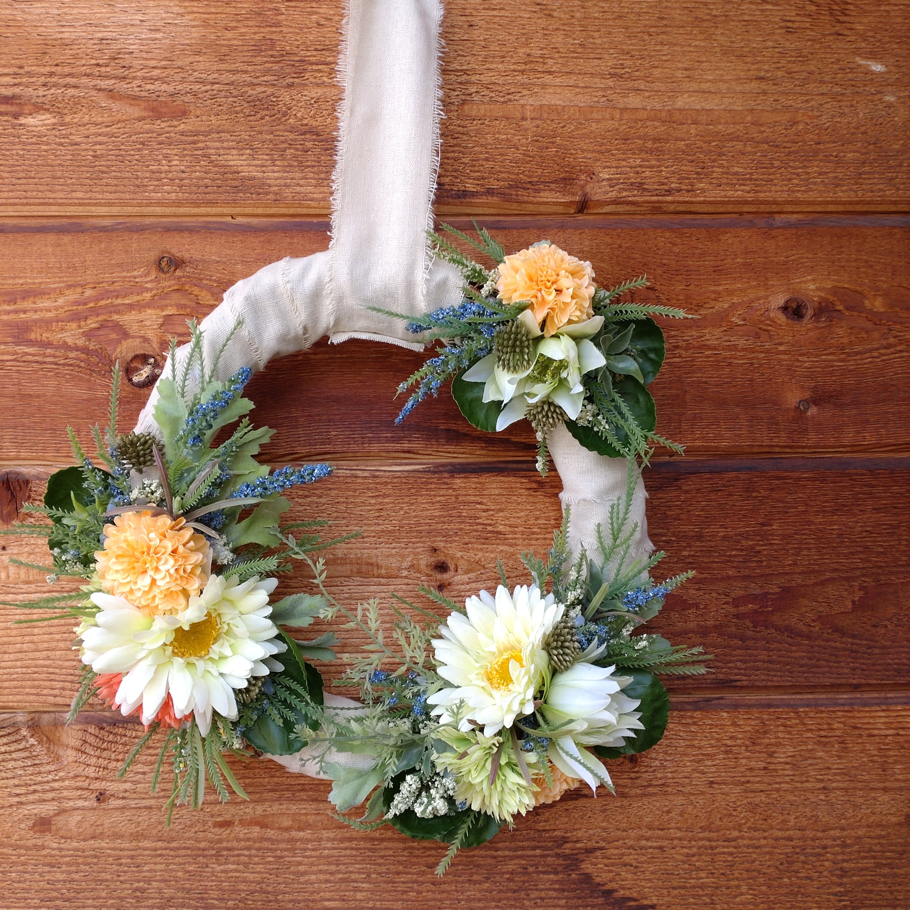 №32 リース ウェルカムスペース フラワー アーティフィシャルフラワー