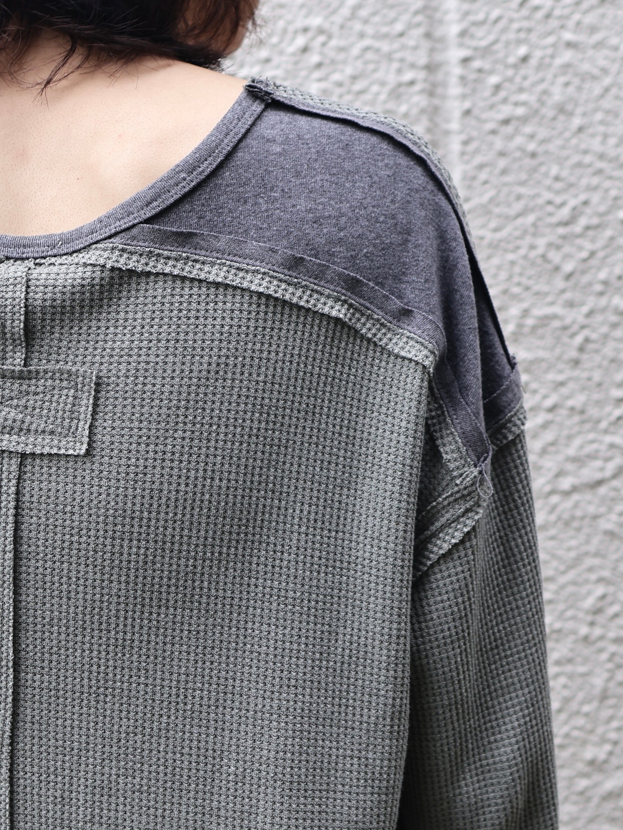 patchwork design thermal top