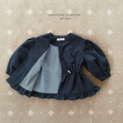 韓国子供服 / 26Autumn / 〖取寄〗Melikey / モモ フリルバーバリー / 女子服 *XS~JM*