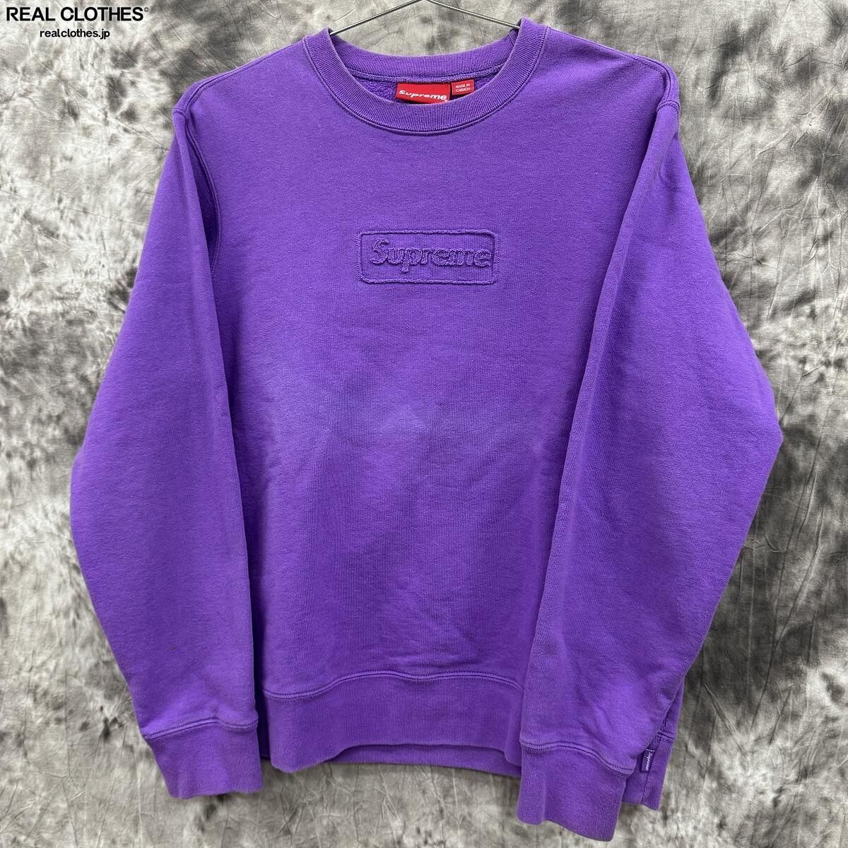 Supreme cutout Logo crewneck スウェット