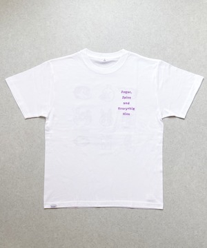 F252005-13_The Powerpuff Girls×Flapper Tシャツ_モチーフ（ホワイト）