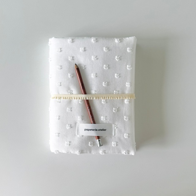 papeterie.atelier 〔book cover -cotton cloud dot-〕