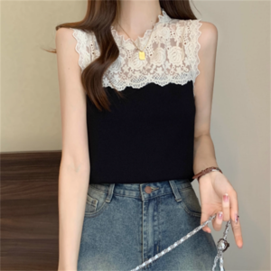 【送料無料】 トップス 2色 タンクトップ ロング丈 ノースリーブ クルーネック Aライン フレア プルオーバー 異素材切り替え ドッキング 透け感 レース 薄手生地 かわいい 大人可愛い 大人女子 こなれ感 シンプル カジュアル 大人 上品 おしゃれ お洒落 ラフ コンサバ エレガント フェミニン ガーリー 無地 花柄 夏 デート お出かけ お茶会 女子会 休日 演奏会 授業参観 結婚式 二次会 パーティ 20代 30代 40代 女性用 レディース ママ 着回し 普段使い ファッション 大きめ