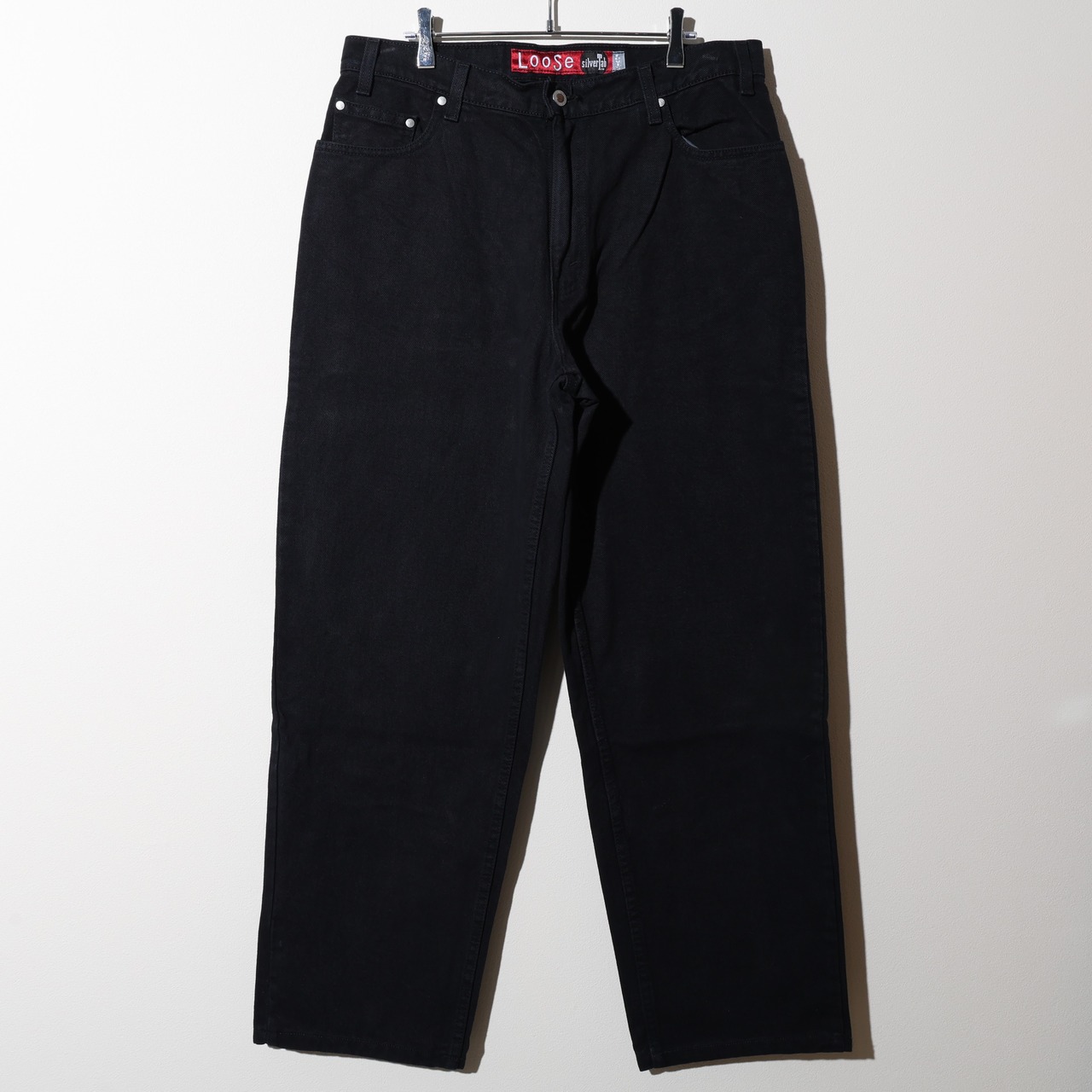 極美品 34×32 USA 96年 Loose Silvertab Levi’s ブラックデニムパンツ リーバイス シルバータブ