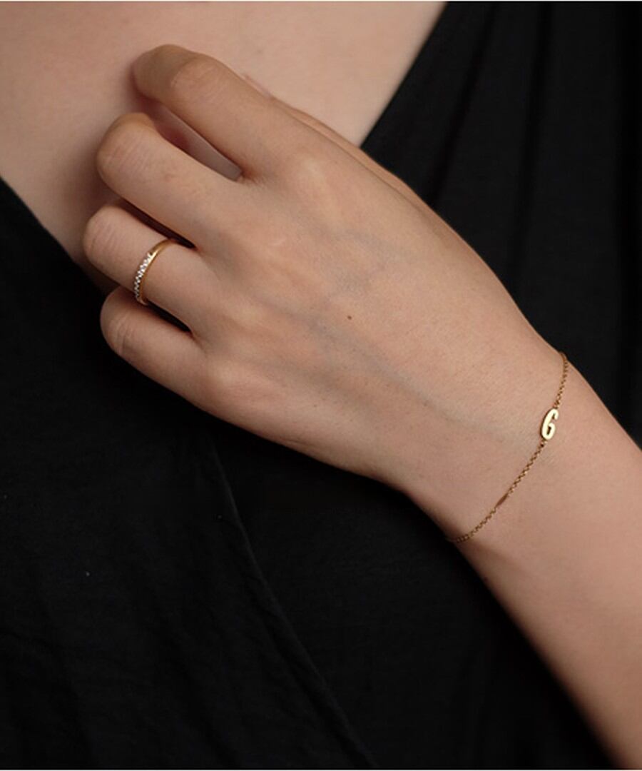 イニシャルブレスレット【e-70116】