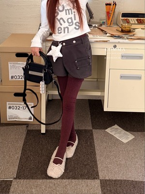 COMMA［取寄］wrap skirt pants 26winter