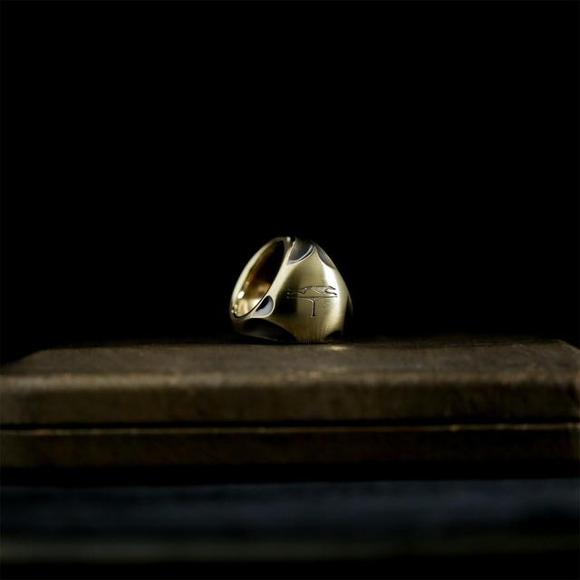 GREYHOUND SCARF RING  -BRASS-　