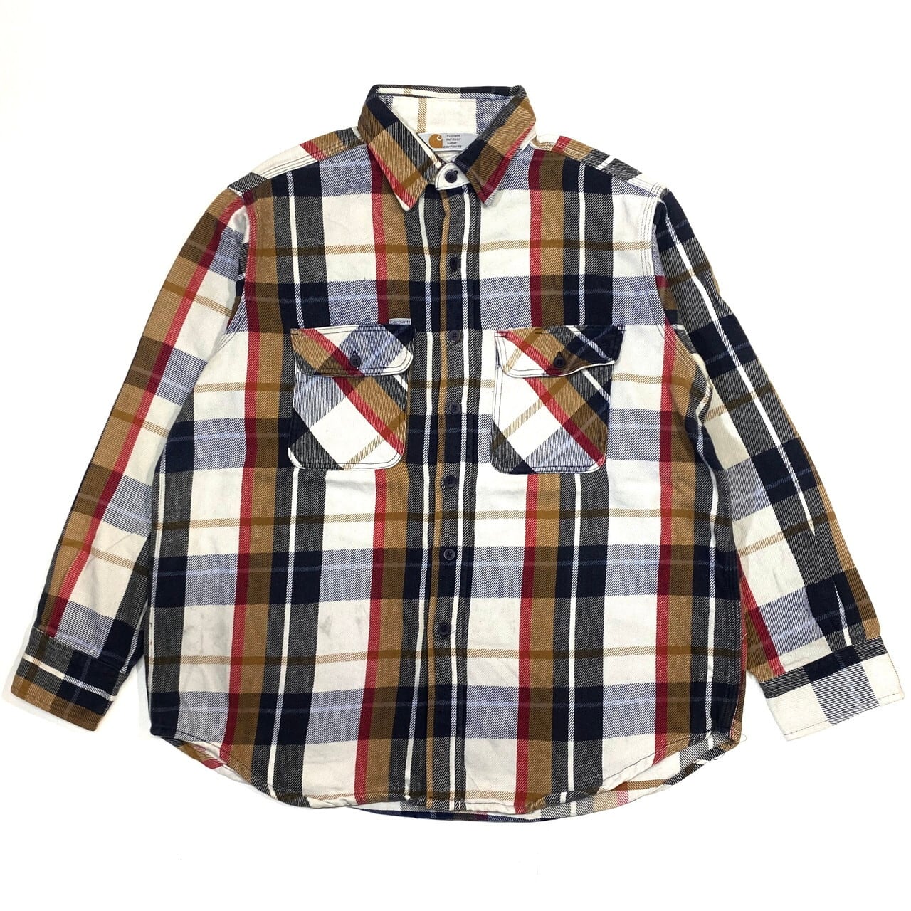 カーハート Carhartt ORIGINAL FIT 長袖 ヘビーネルチェックシャツ メンズXL /eaa396176