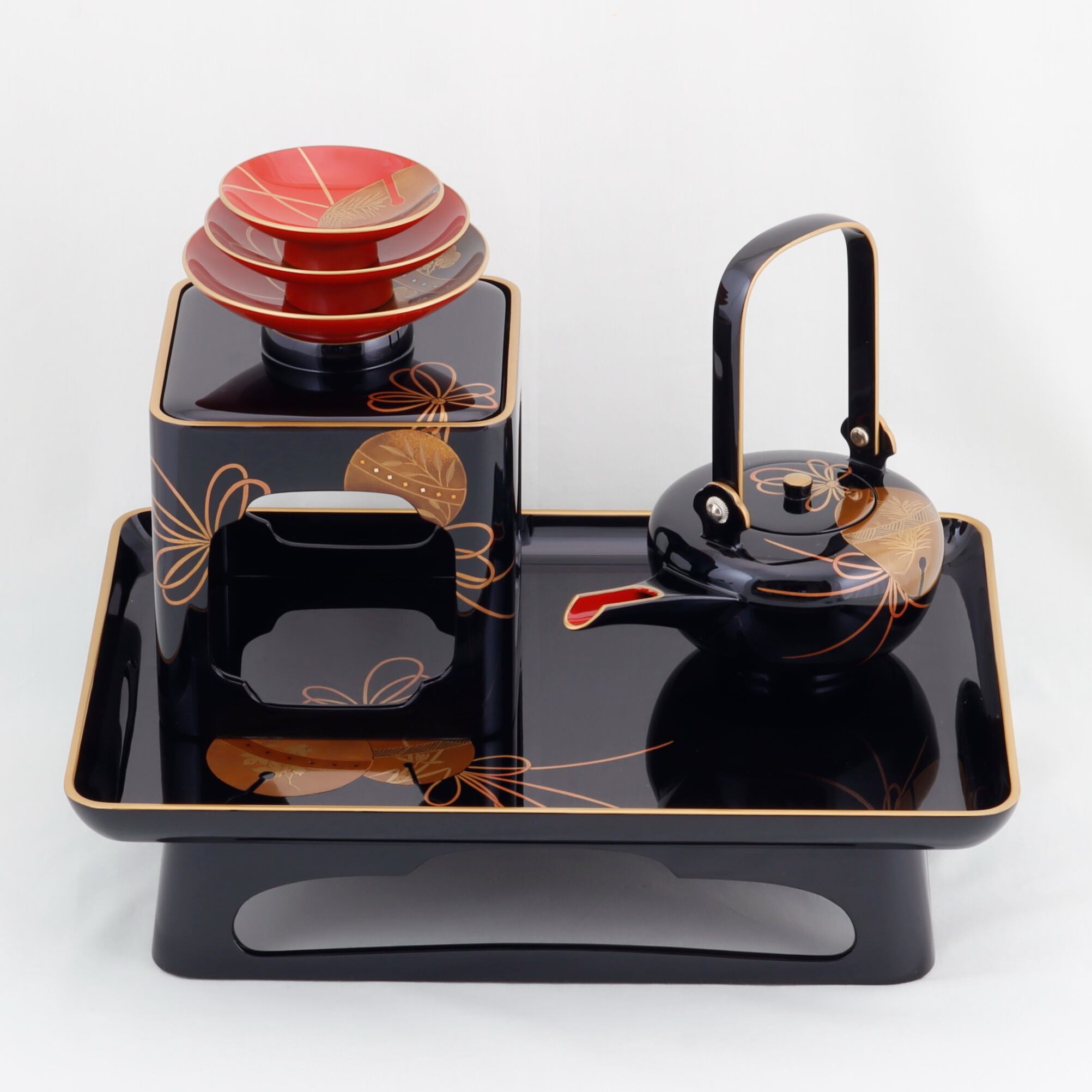 美品✨ 輪島塗 漆塗り 屠蘇器 お屠蘇セット（お銚子、三つ組盃、屠蘇台） 輪島塗 屠蘇器、祝い膳 | 輪島塗 加藤漆器店 公式オンラインショップ