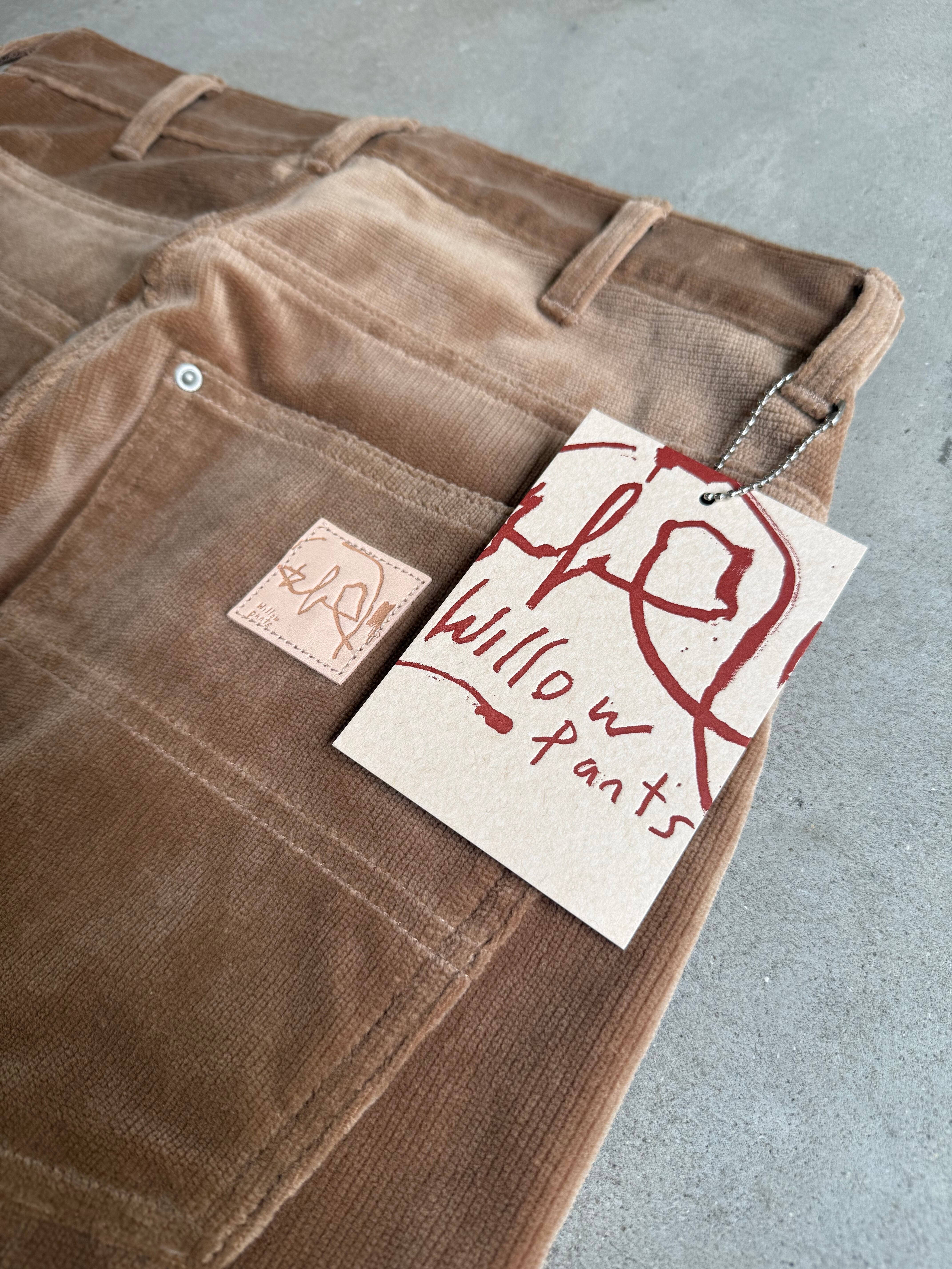 Willow Pants「P-035 DEAD STOCK FABRIC Pants BEIGE- CORDUROY