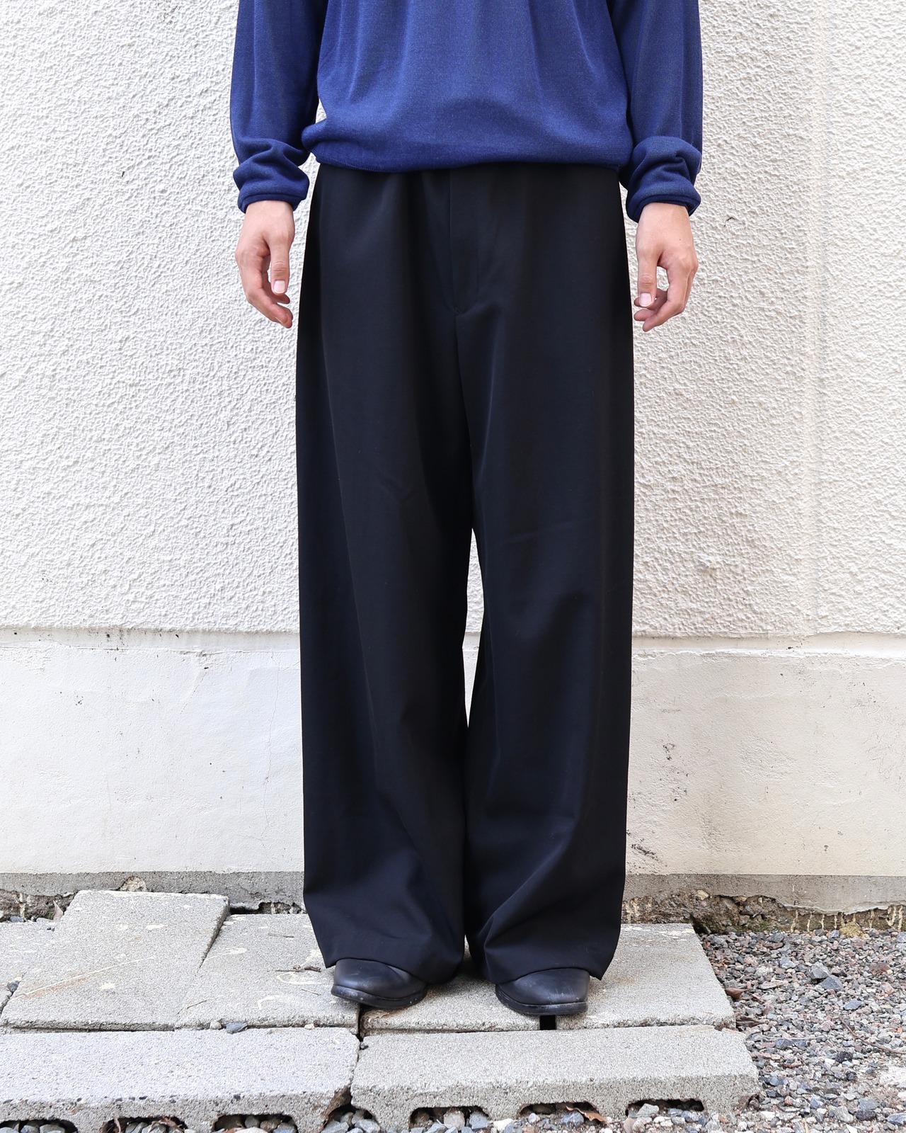 【Y's】hip design straight slacks