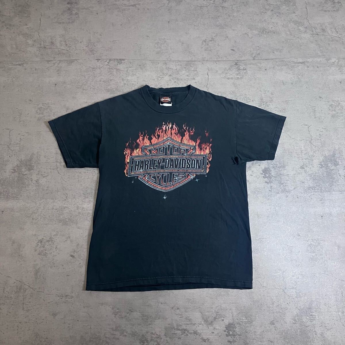 00s〜 USA製 Harley-Davidson CHICAGO FIRE Hanes M ハーレー 