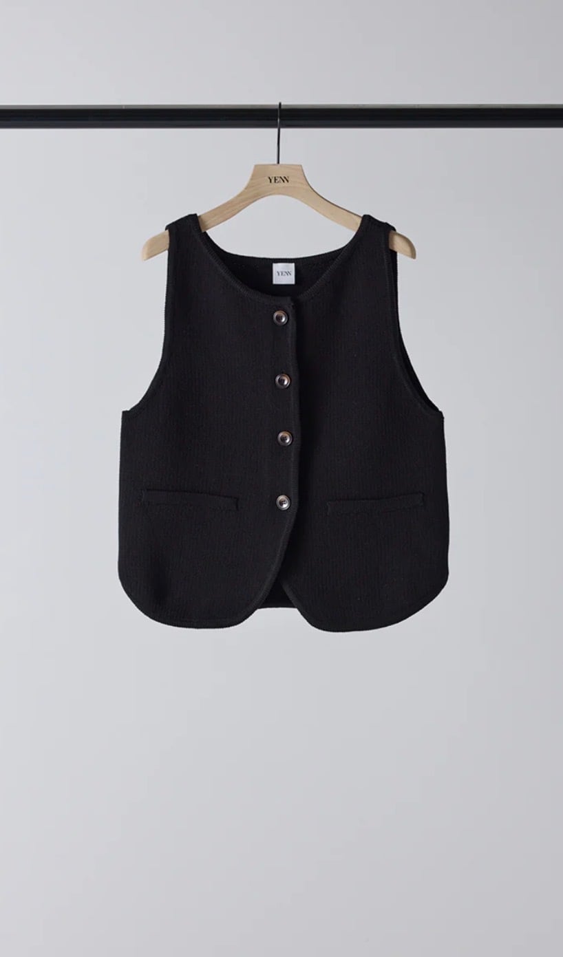YENN 】 BOAT NECK KNIT VEST | valance 福井｜レディース セレクト