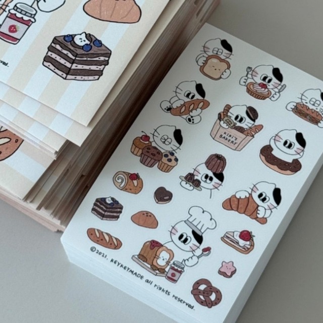 ★予約 KEYKEYMADE 〔sticker -BAKERY-〕