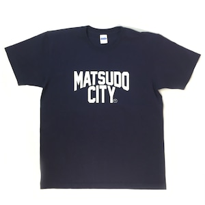 MATSUDO CITY  Tシャツ（ブラック）design by Depot Cycle