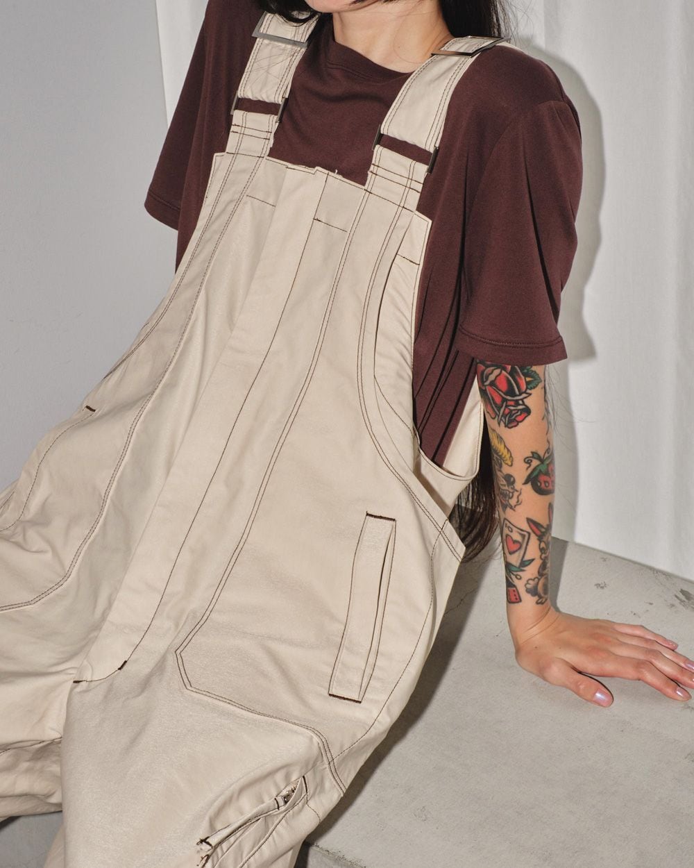 TODAYFUL Frontzip Cotton Salopette フロントジップコットン  