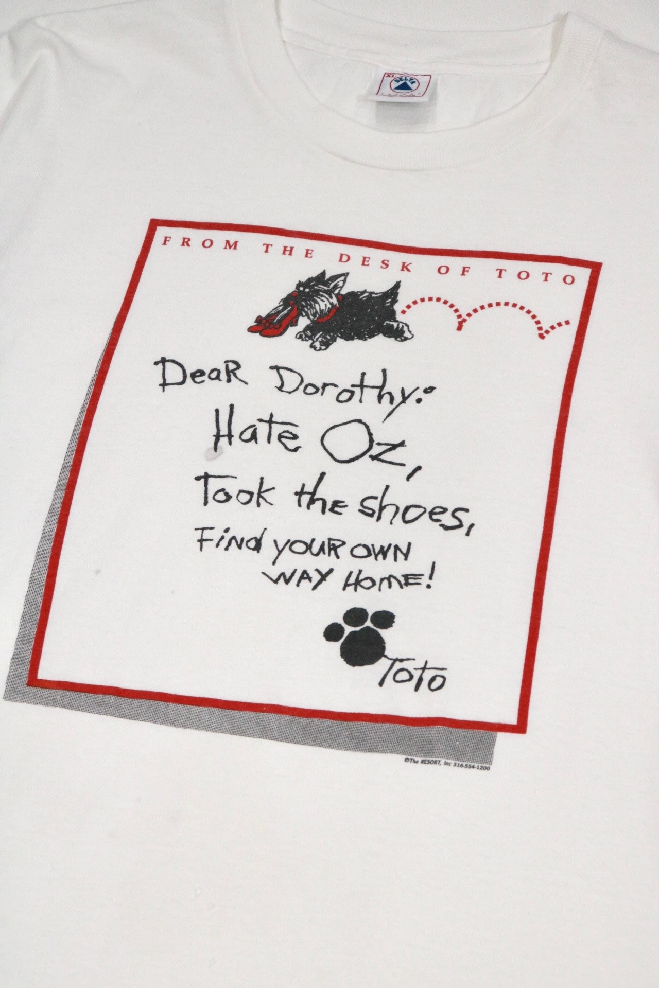 Wizard of Oz "From the Desk of Toto" t shirt