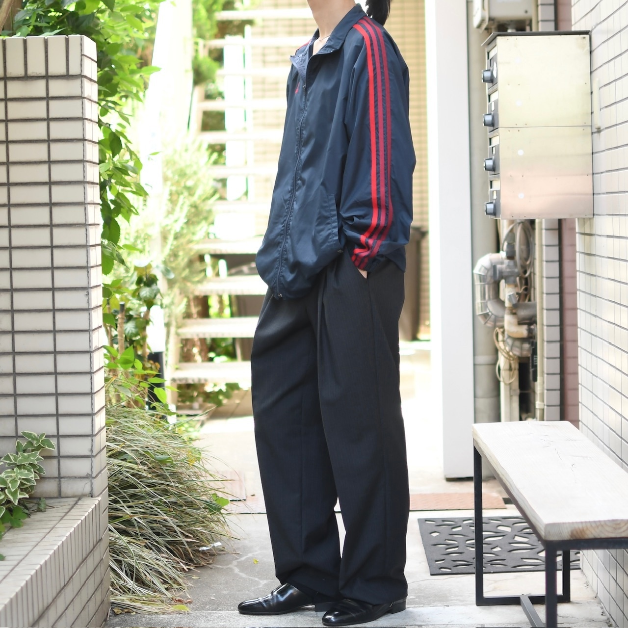 adidas gradation 3 line nylon jacket