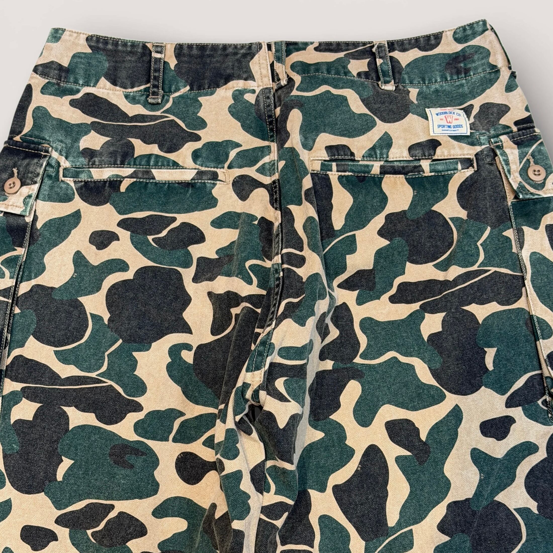 WOODBLOCK】 W-44 HERRINGBONE CARGO PANTS (D.H.Camo) | 火ノ鳥