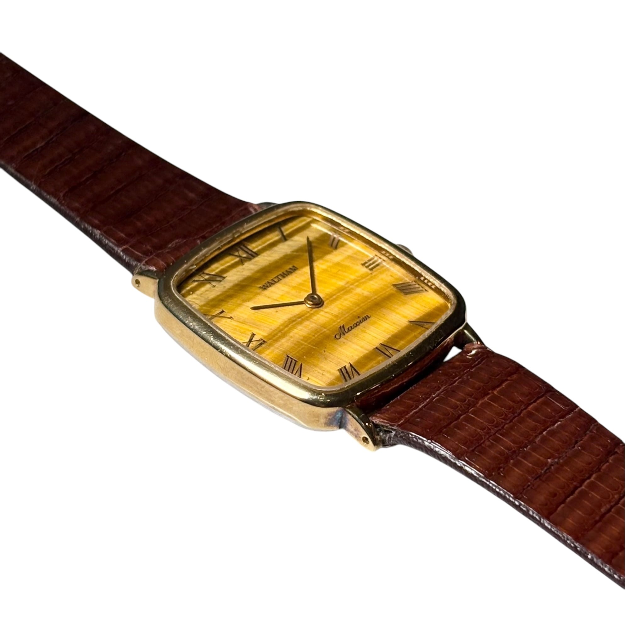 vintage WALTHAM Tiger Eye dial manual winding watch “Maxim” | NOIR