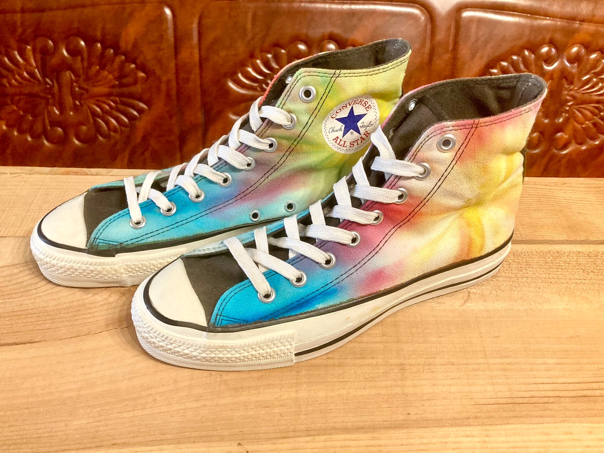 converse(コンバース) ALL STAR Hi (オールスター)レインボー 8 26.5cm ハイカット タイダイ 80s USA 247 | freestars converse(コンバース) ALL STAR Hi (オールスター)レインボー 8 26.5cm ハイカット タイダイ 80s USA 247 | freestars