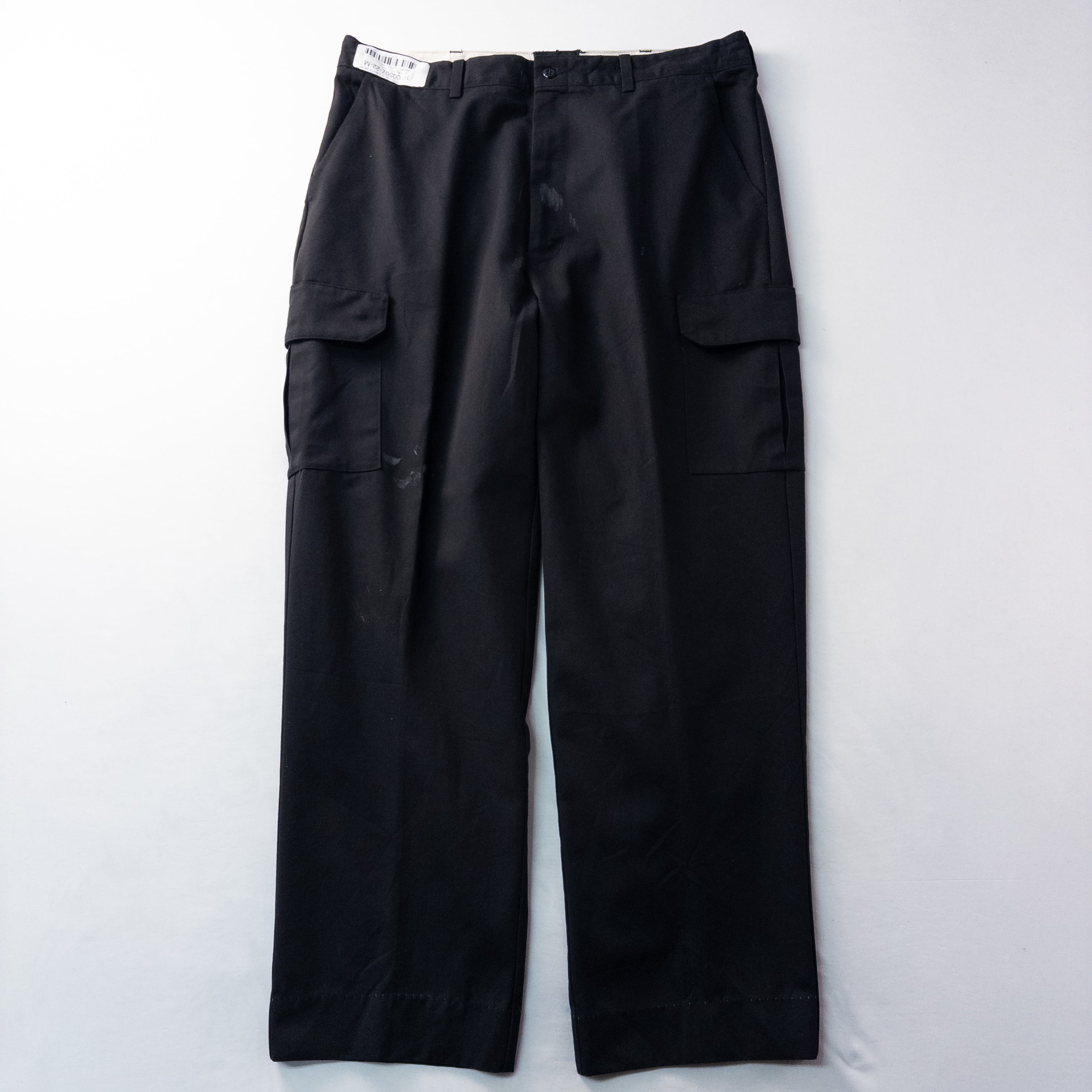 80s USA製 Dickies ワークパンツw40 ブラック d57 Dickies ディッキーズ FLEXIBLE & DURABLE ダブルニー ワークパンツ