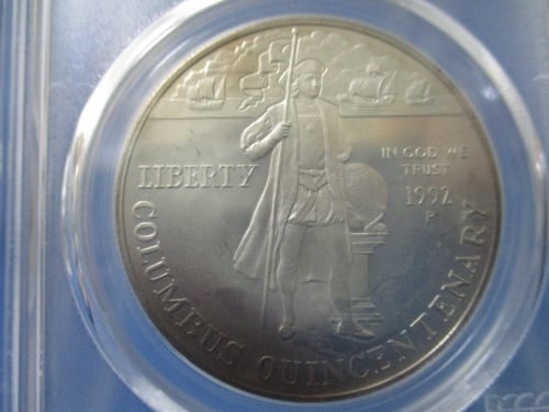 サンマリノ・500リラ銀貨☆1976年／未使用／城壁の国章とオリーブの木