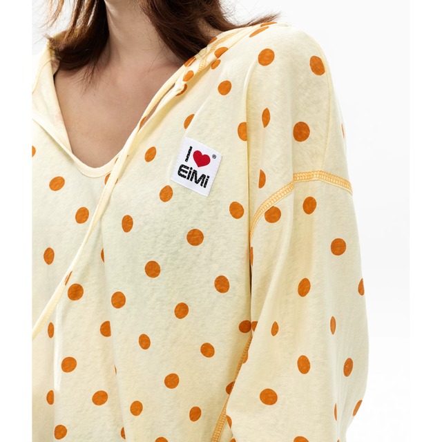 dot sheer hoodie　ドットシアーフーディー　J2123