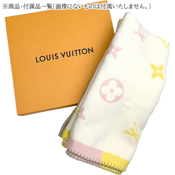 New LOUIS VUITTON ルイヴィトン ブランケット モノグラム プレッド