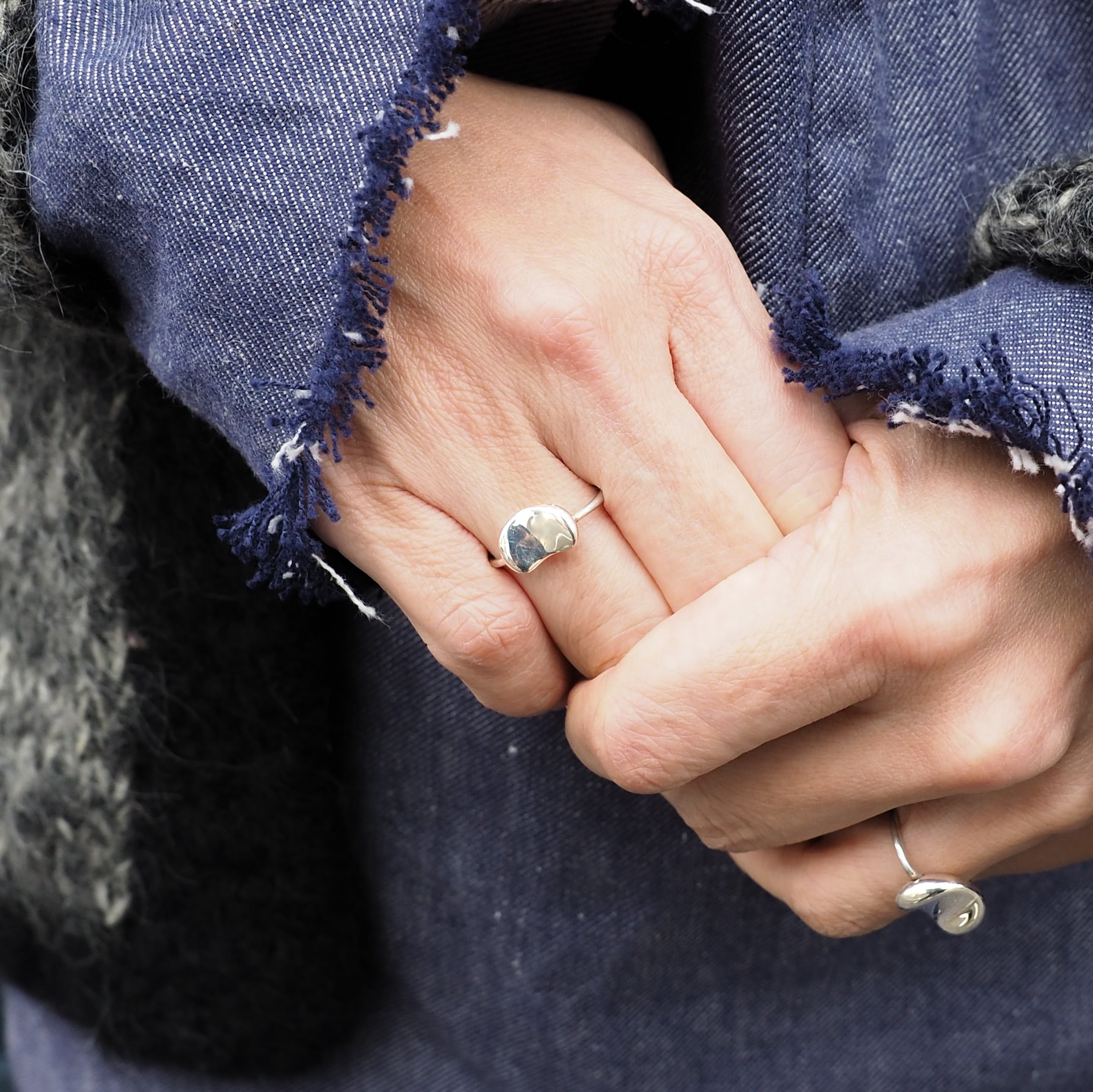 80~90s Tiffany & Co. Elsa Peretti Small Bean Ring