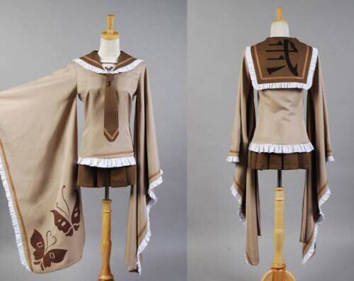 K2522 VOCALOID ☆鏡音リン 千本桜 豪華版 風 コスプレ衣装＋ウイッグ