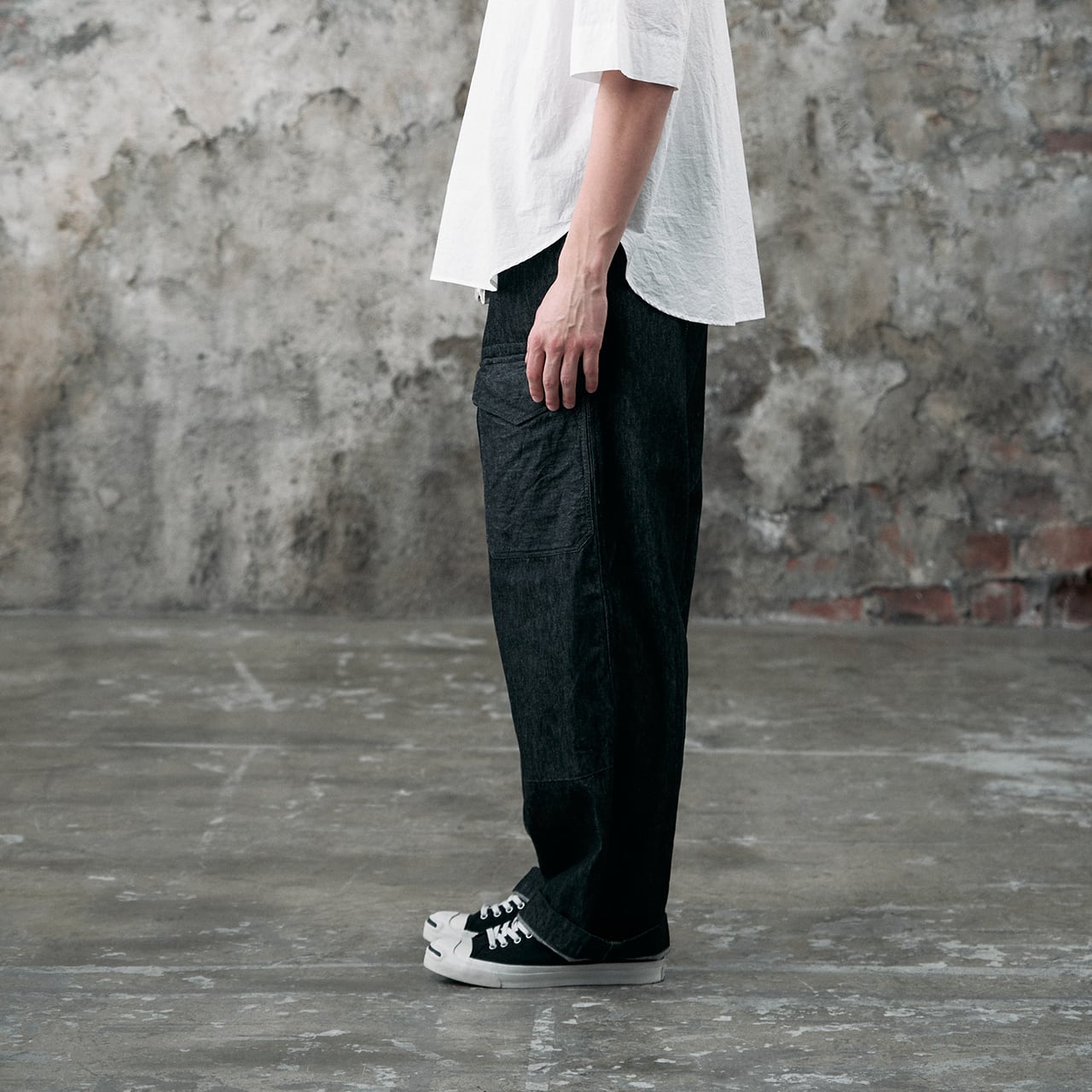 trousers MK-1 (black denim) | SUS-SOUS trousers MK-1 (black denim) | SUS-SOUS