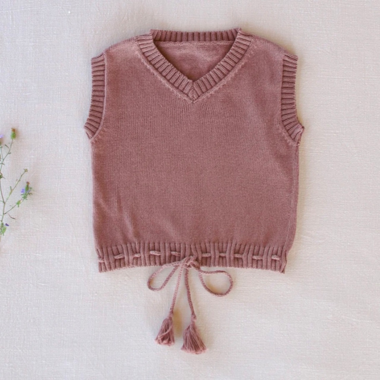 即納 ) 2.4.6y| fine-knit vest | iver & isla - 10