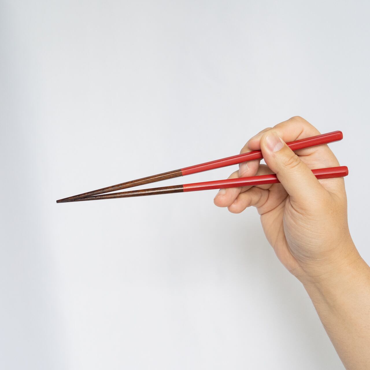五角箸 朱色 21cm/23cm | わたなべ木工芸WEB SHOP