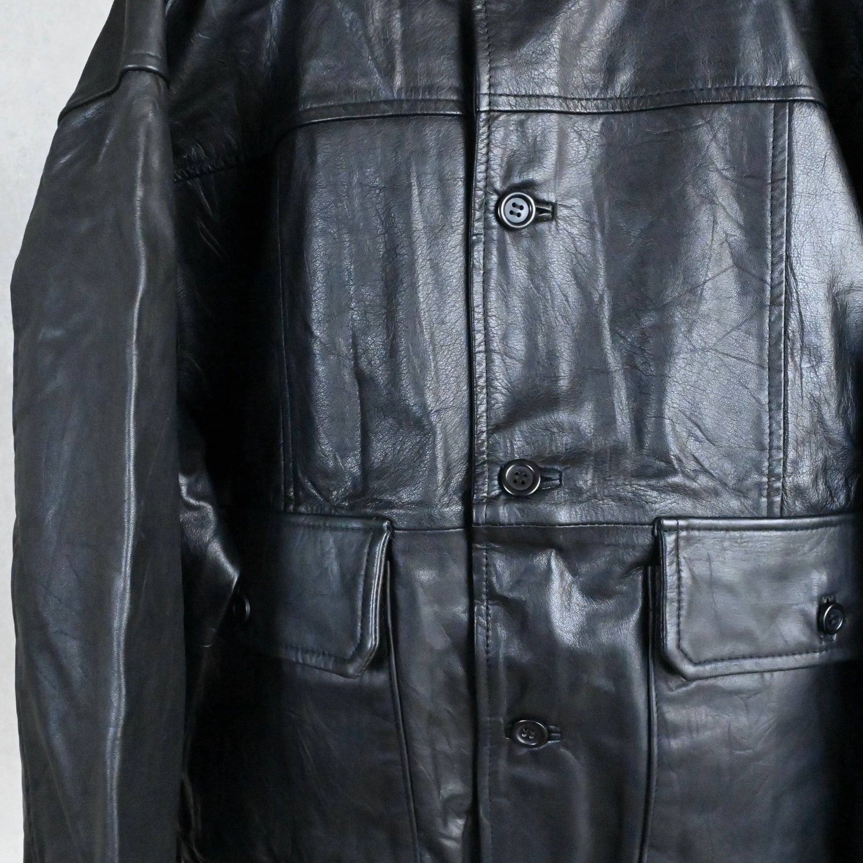 25AW》【YOUSED】 FRENCH ANTIQUE LEATHER JACKET フレンチ