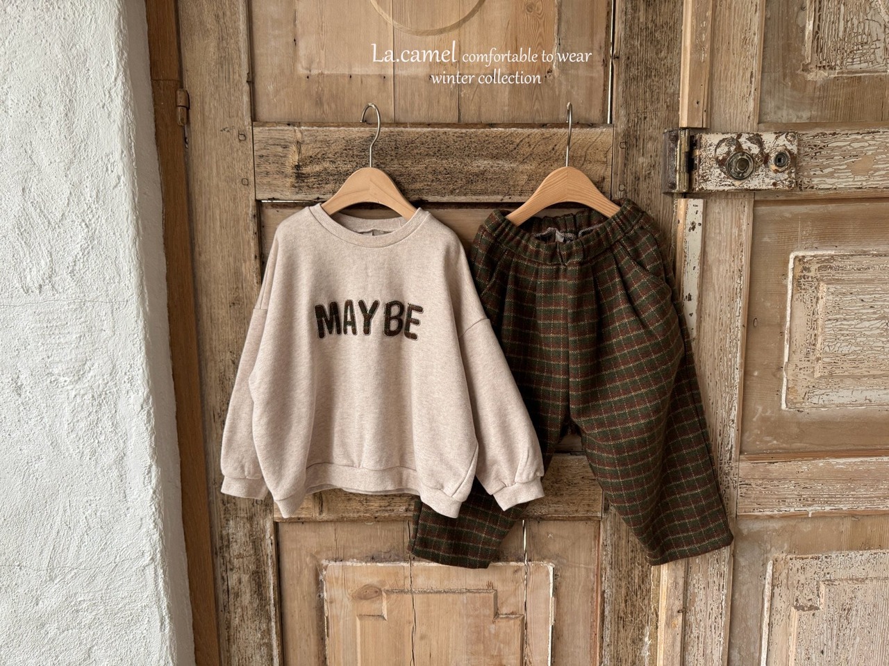 【la camel】Maybeチェックパンツ 90〜130cm  2241119 - 2
