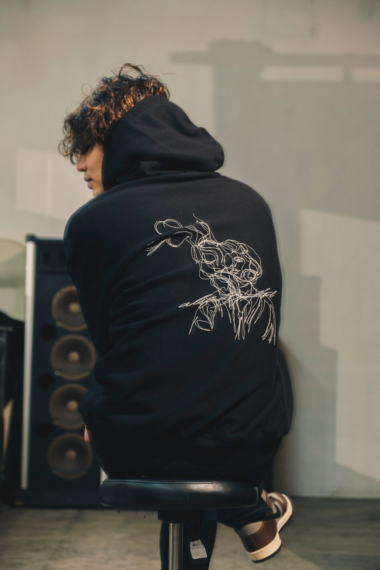 「aLife」Onestroke writing SWEAT／BLACK 青柳尊哉 aLife ONLINE STORE