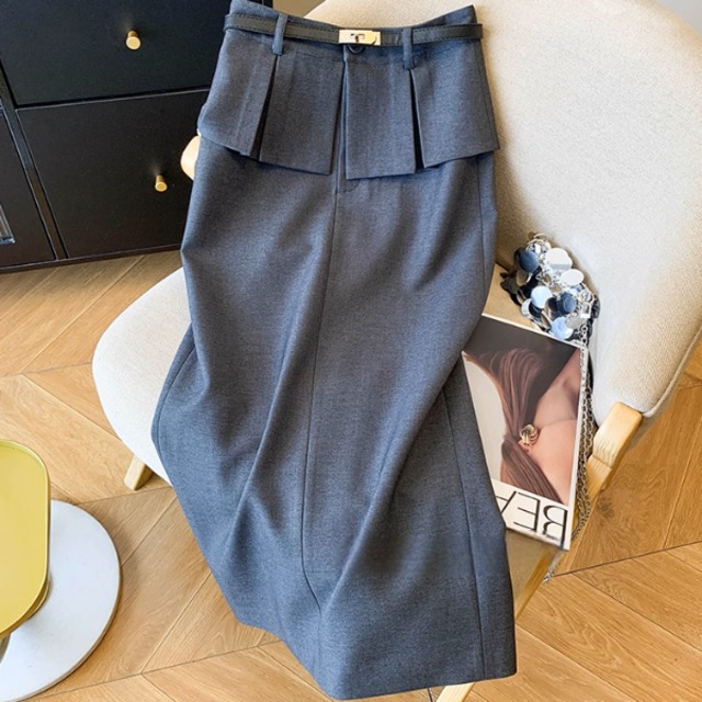 ベルトタックペンシルスカート　A3327