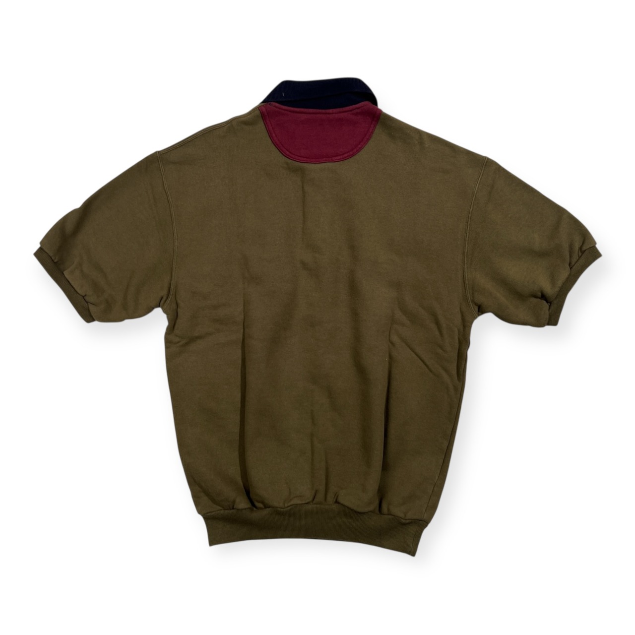 イタリア製 ICEBERG アイスバーグ 半袖 スウェット ポロシャツ サイズ S /カーキ系/ビンテージ