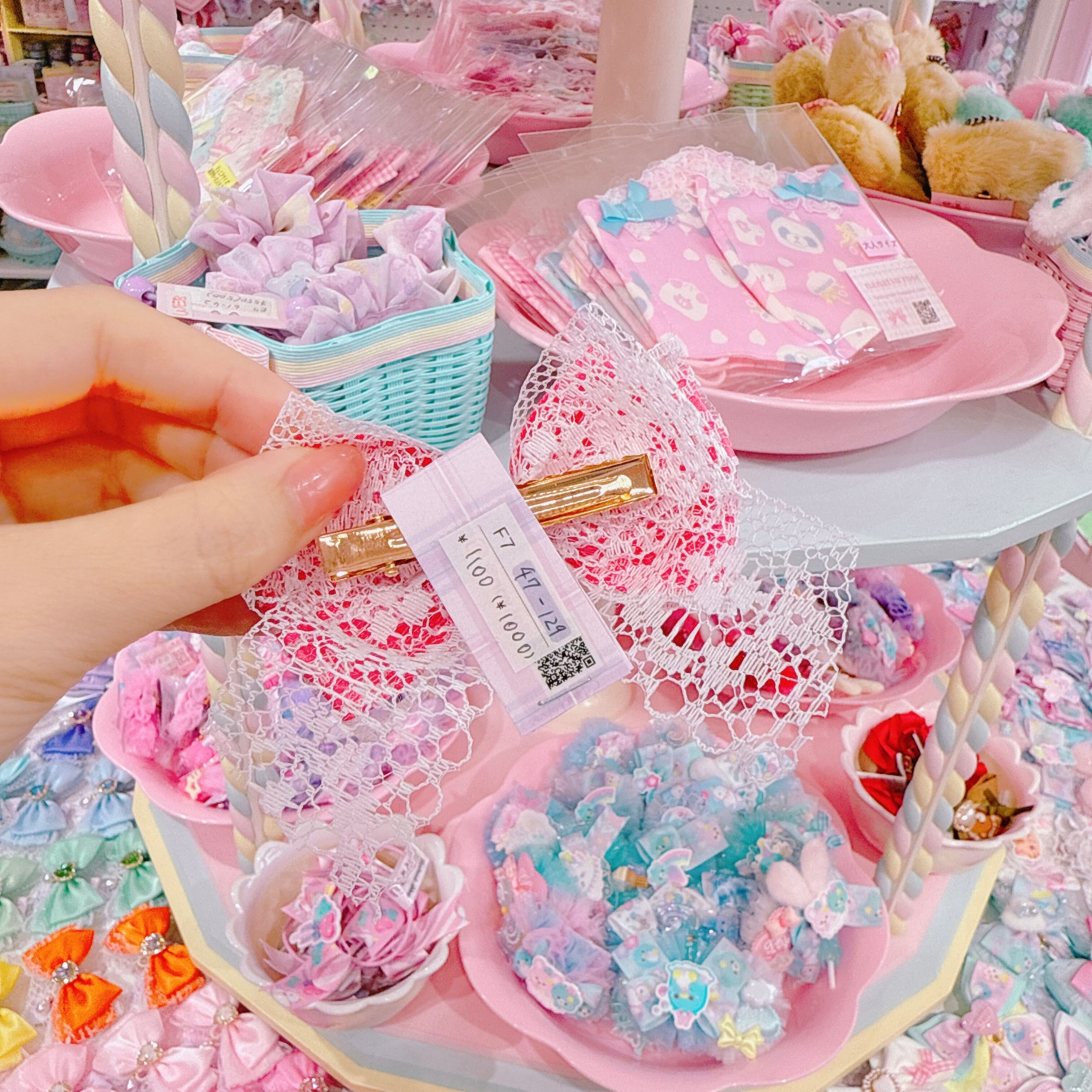 【F7】47-129推し色ヘアクリップ