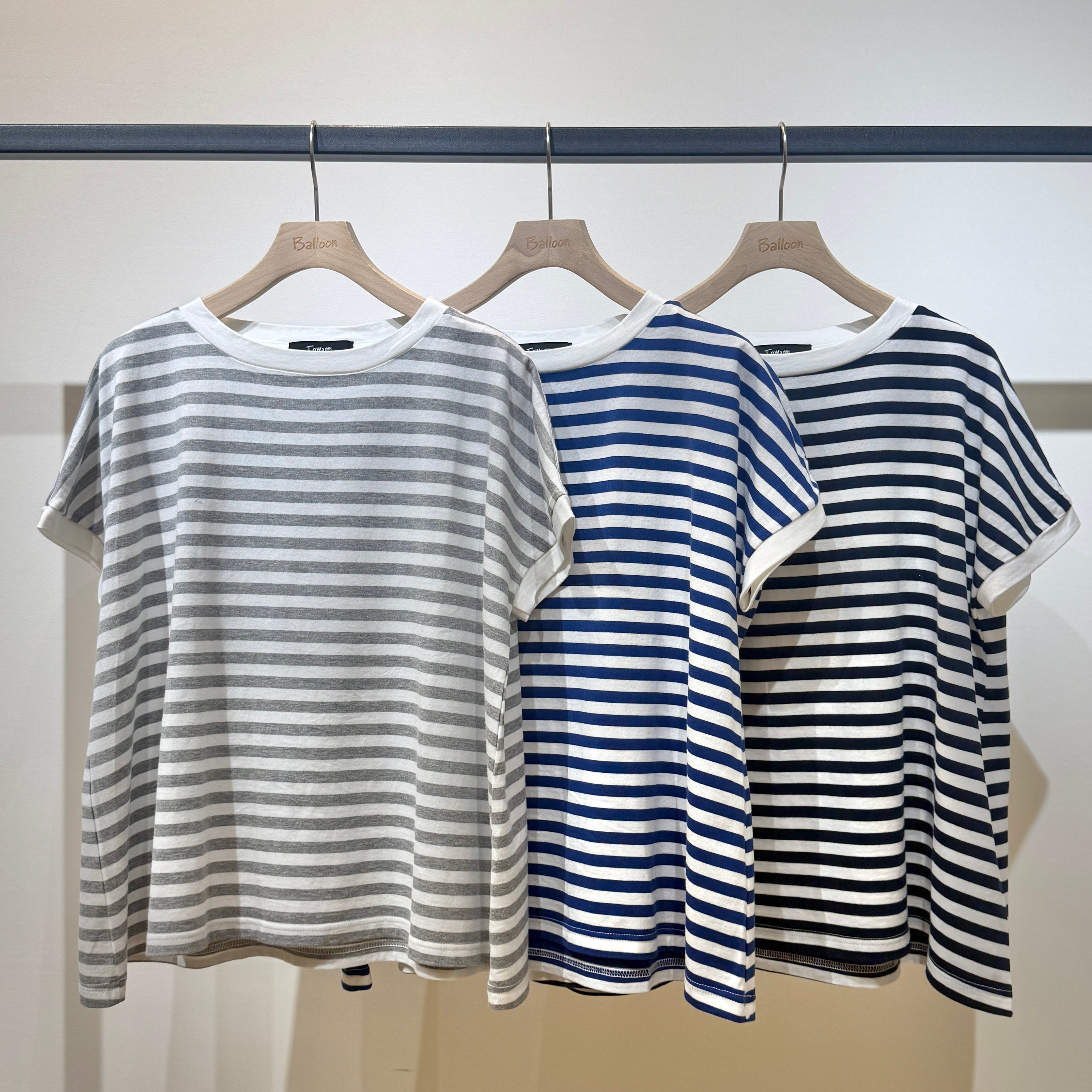 クラシック天竺ボーダーミナミシャツ