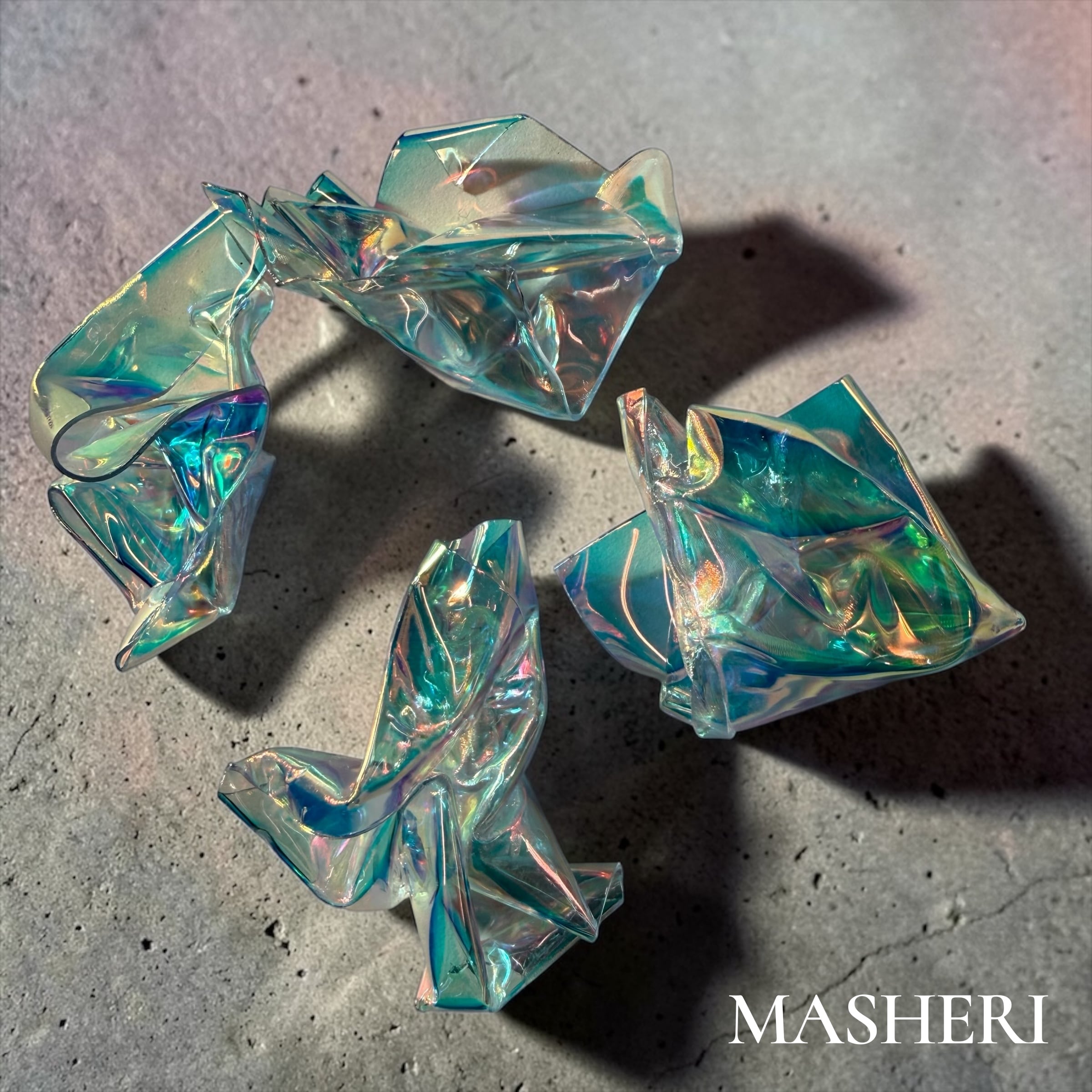 人工オパール　三線バチ　オーロラ模様 オーロラNeoFlare （ネオフレア）E023 | MASHERI partsshop