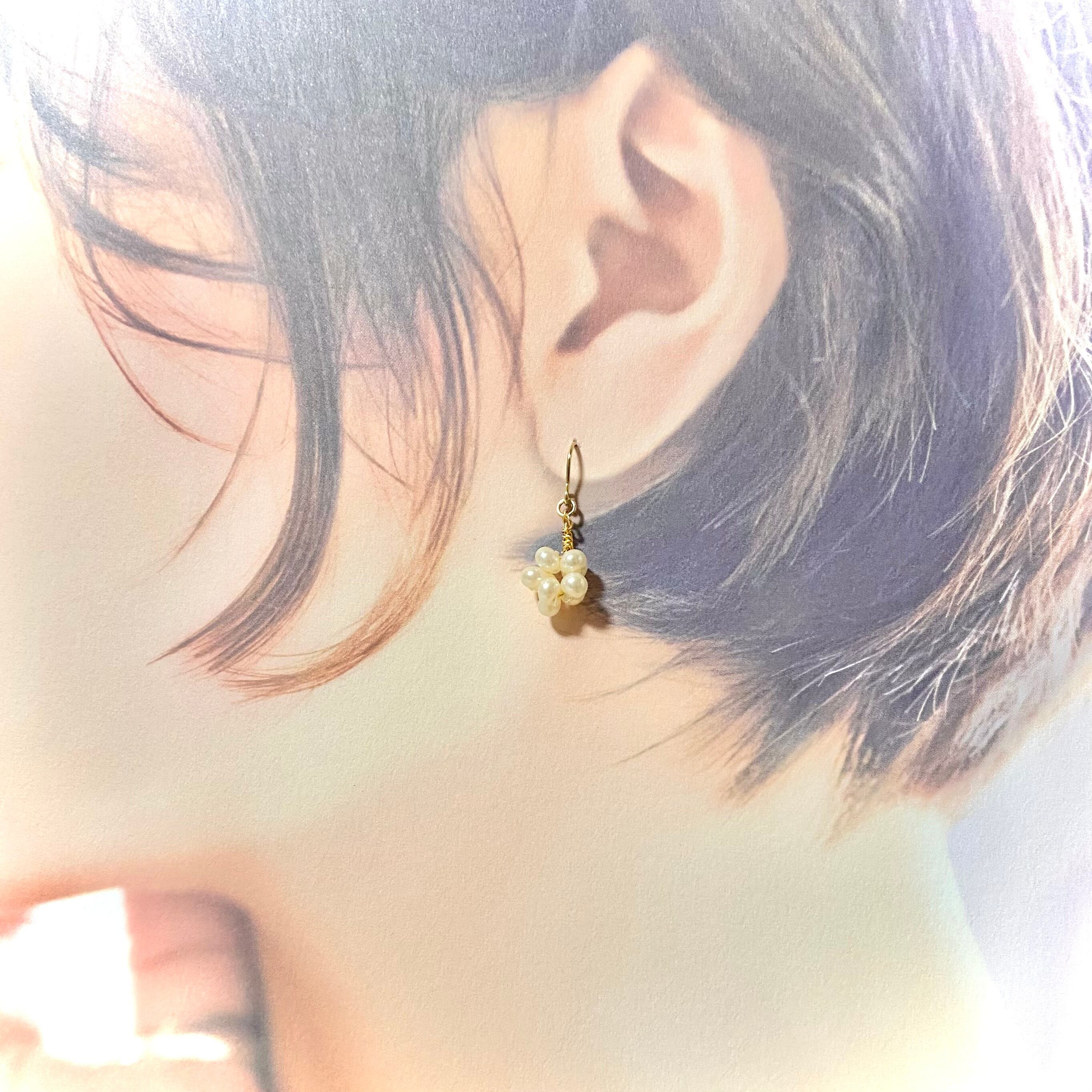 ファルファーレ シンプル チョコ ピアス・イヤリング | Fav handmade