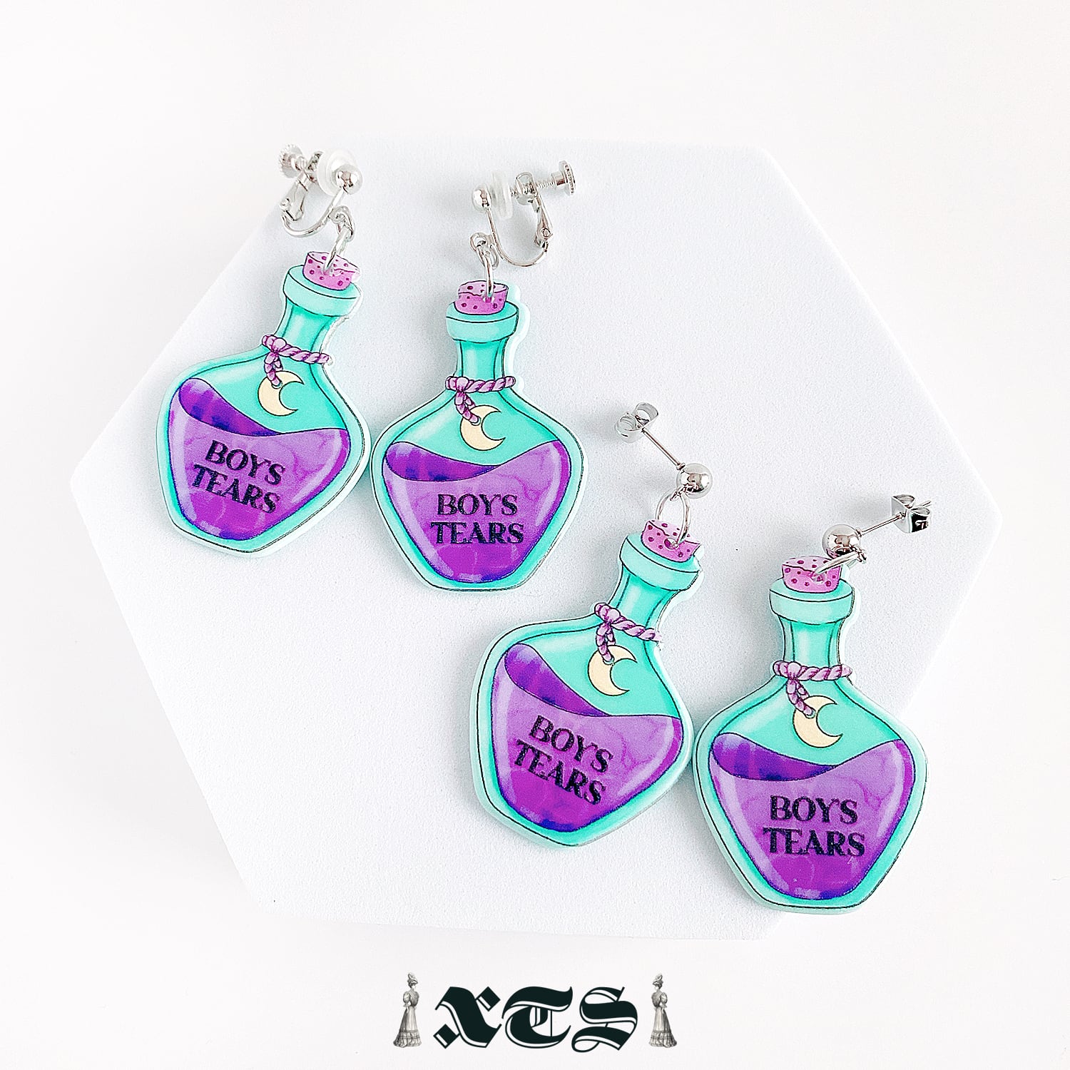 Boys Tears Bottle Pierce/Earrings【TS0262】