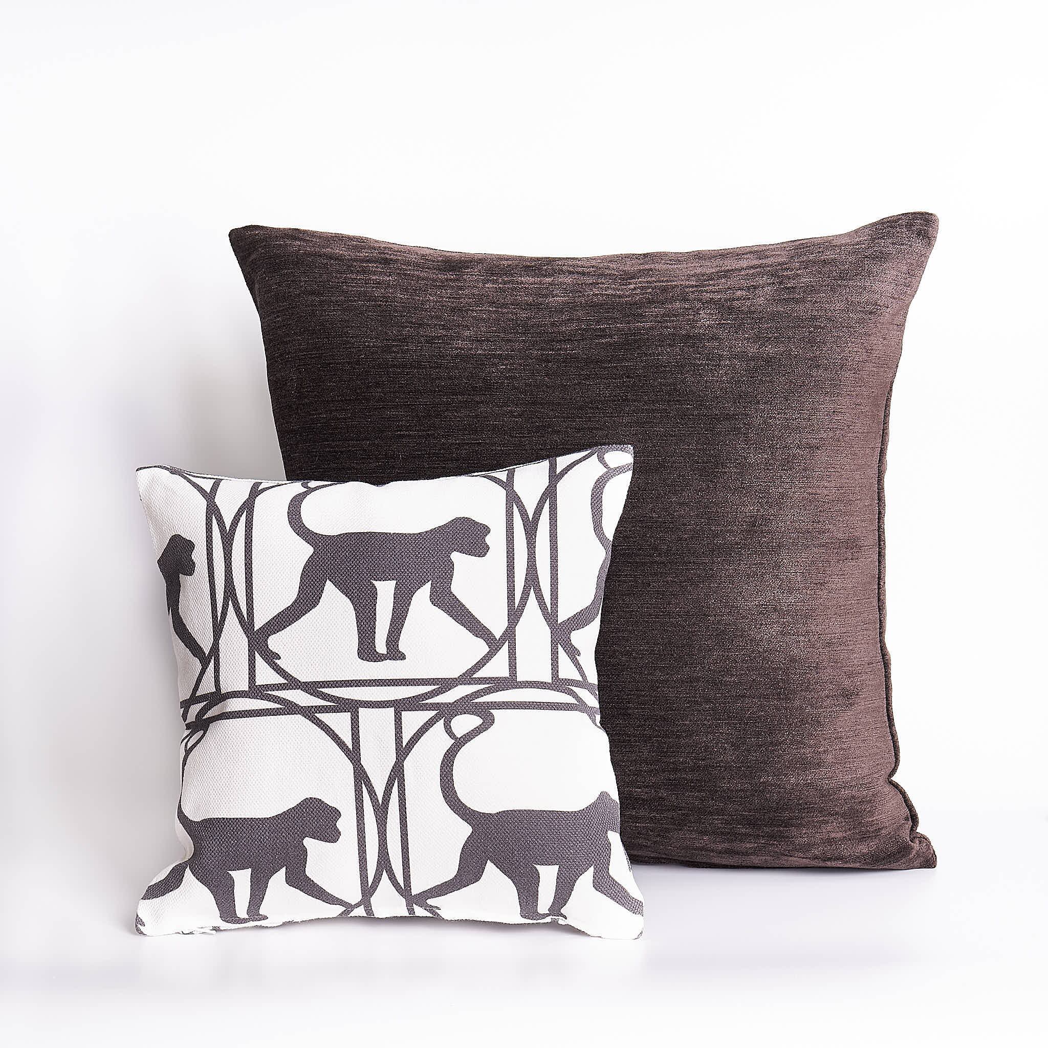 ダーウィンクッション2個セット：ブラウン