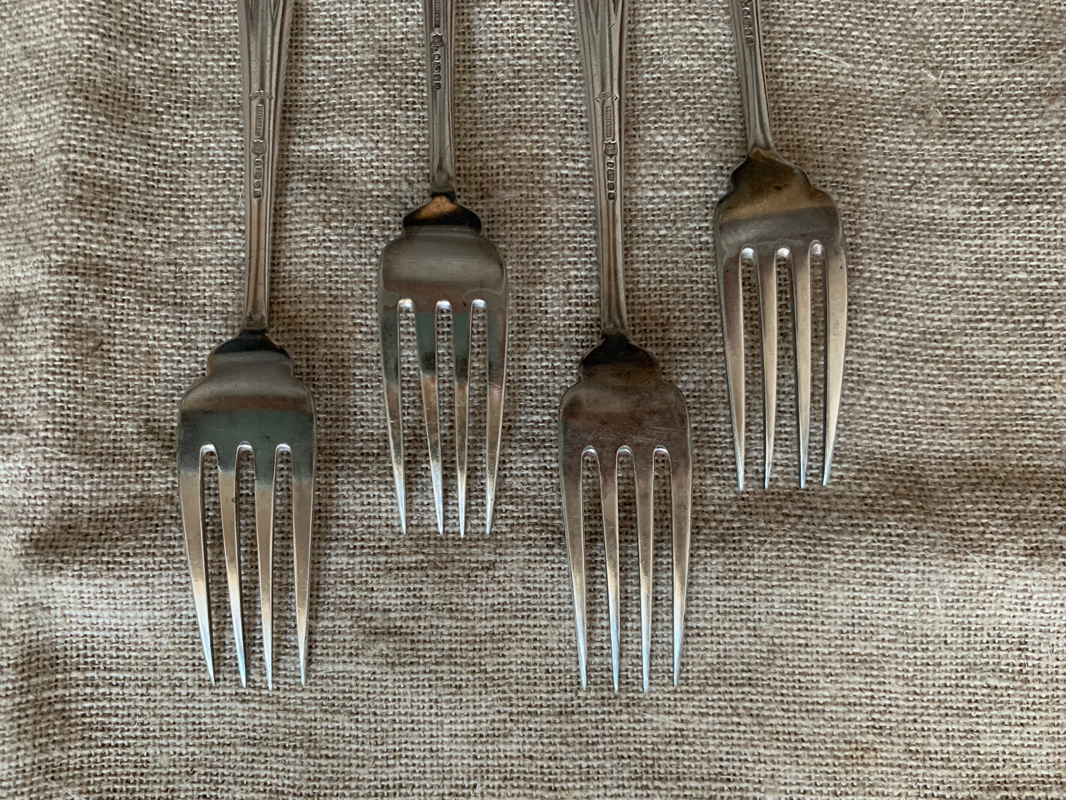 ヴィンテージ 銀メッキ フォーク フレンチアンティーク 1本あたり