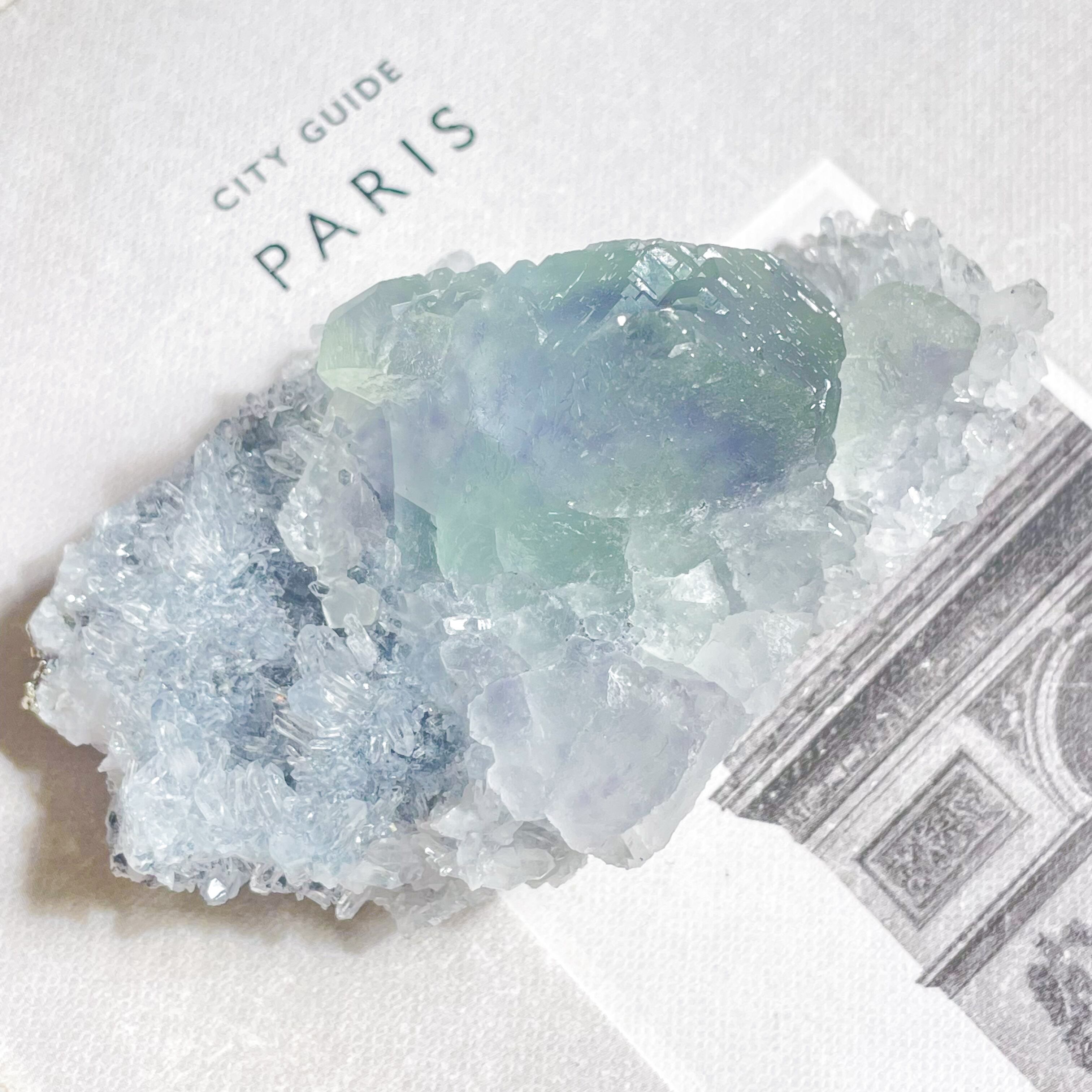 Blue Green Fluorite Rough 3 ✧ ブルーグリーンフローライト (共生原石)